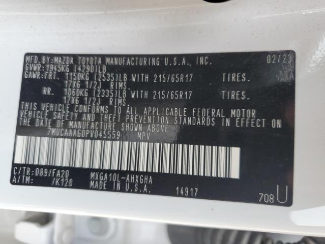 2023 TOYOTA COROLLA CR - 7MUCAAAG0PV045559
