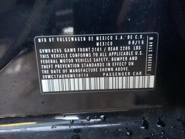 2016 VOLKSWAGEN GOLF SPORT 3VWC17AU9GM510114