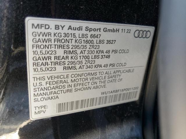 2023 AUDI RS Q8 WU1ARBF15PD011202