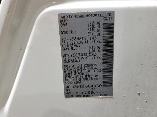 2018 NISSAN PATHFINDER - 5N1DR2MM8JC604360