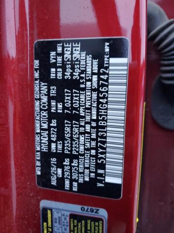 2017 HYUNDAI SANTA FE S - 5XYZT3LB5HG456742
