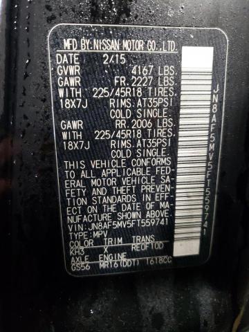 2015 NISSAN JUKE S - JN8AF5MV5FT559741