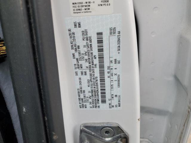 2018 FORD ESCAPE SEL 1FMCU0HD6JUD57875