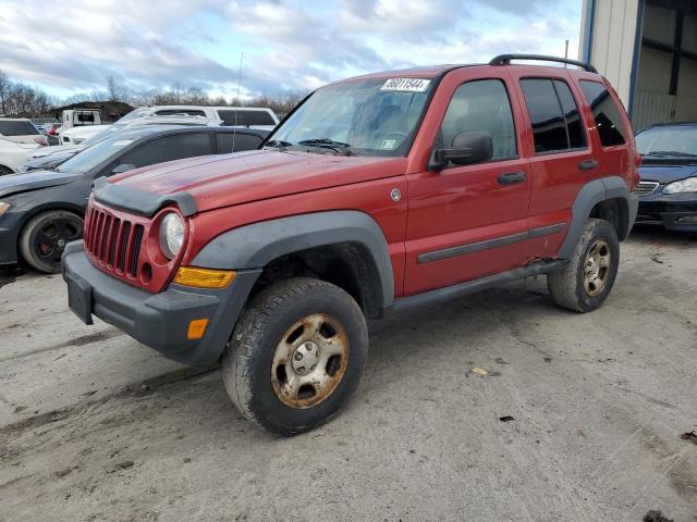 JEEP LIBERTY SP 2007 red  gas 1J4GL48K37W533240 photo #1