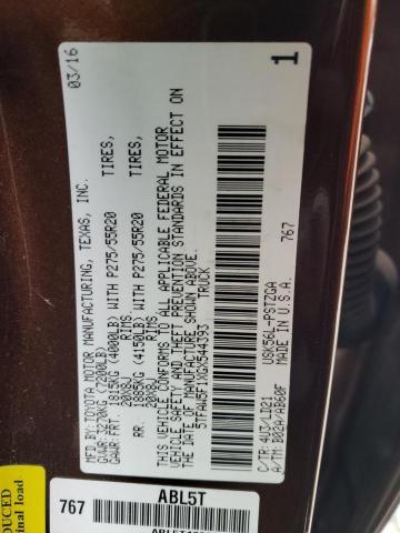 2016 TOYOTA TUNDRA CRE - 5TFAW5F1XGX544393
