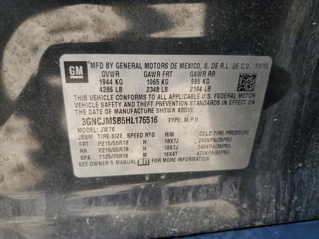 2017 CHEVROLET TRAX PREMI 3GNCJMSB5HL176516