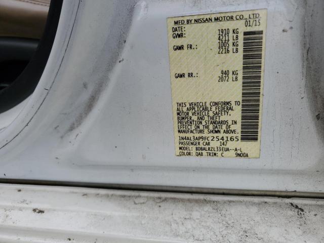 2015 NISSAN ALTIMA 2.5 - 1N4AL3AP9FC254165