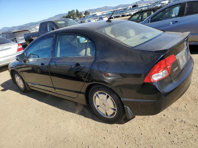 HONDA CIVIC HYBR 2009 black  hybrid engine JHMFA36259S008421 photo #3