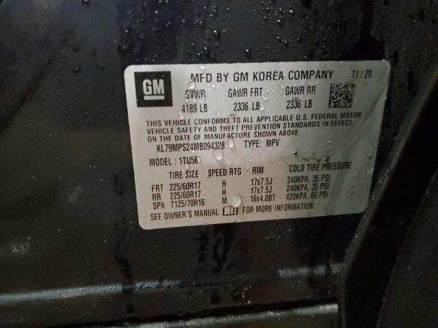 2021 CHEVROLET TRAILBLAZE - KL79MPS24MB094328