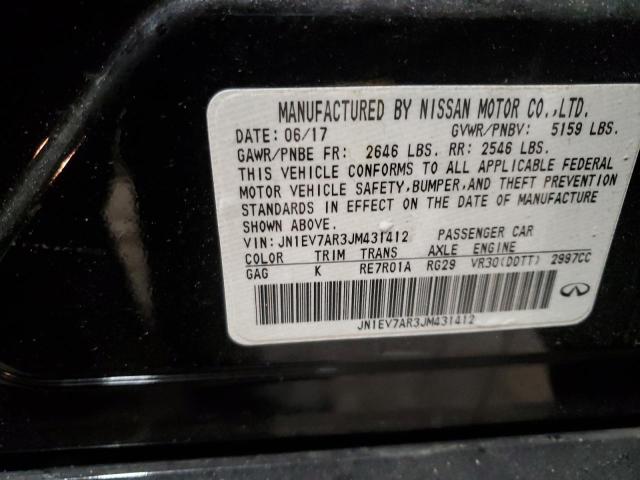2018 INFINITI Q50 LUXE JN1EV7AR3JM431412