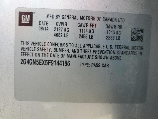 2015 BUICK REGAL PREM 2G4GN5EX5F9144186
