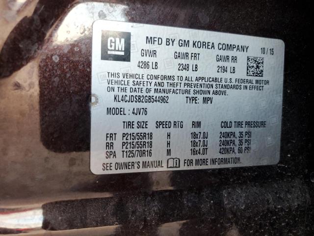 2016 BUICK ENCORE PRE - KL4CJDSB2GB544962