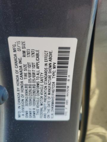 2015 HONDA CR-V EX 2HKRM4H51FH677234