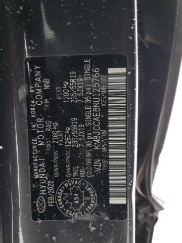 2022 HYUNDAI TUCSON SEL - KM8JCCAE8NU125766
