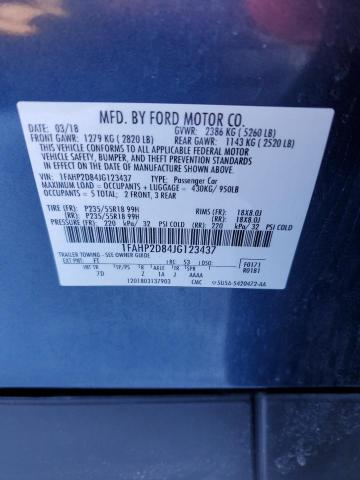 2018 FORD TAURUS SE - 1FAHP2D84JG123437