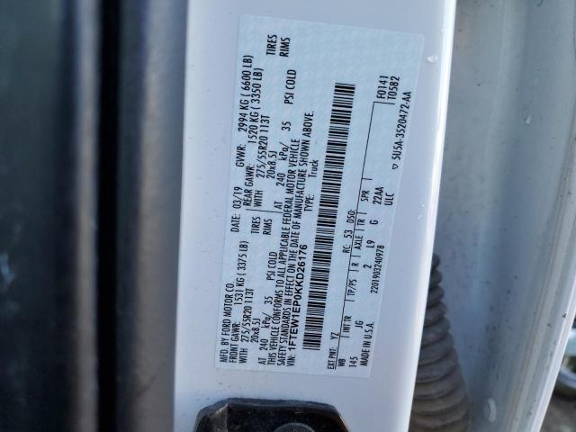 2019 FORD F150 SUPER - 1FTEW1EP0KKD26176