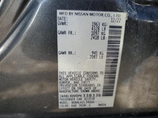 2023 NISSAN ALTIMA SV 1N4BL4DV0PN338336