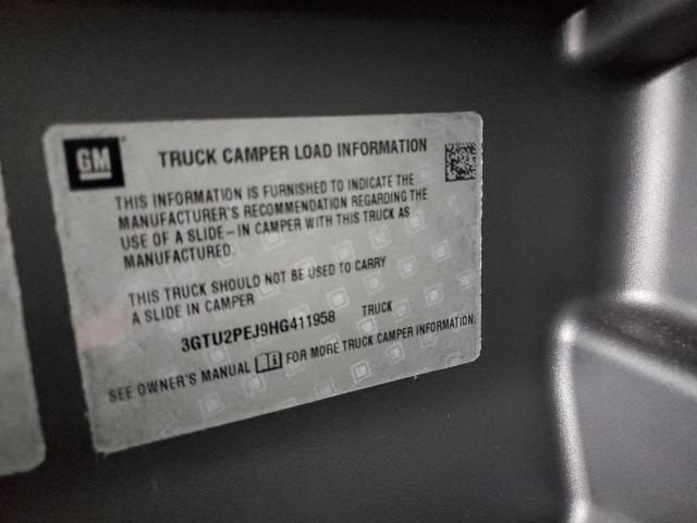 2017 GMC SIERRA K15 - 3GTU2PEJ9HG411958