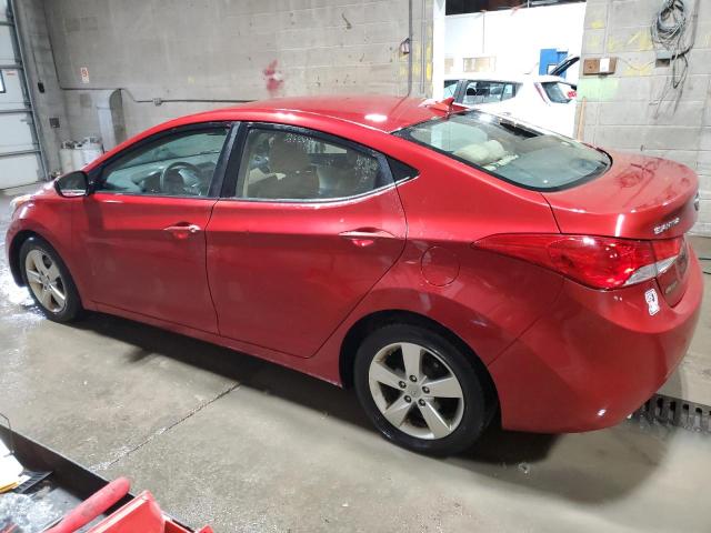 HYUNDAI ELANTRA GL 2013 red sedan 4d gas KMHDH4AE8DU768797 photo #3