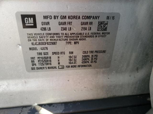 2015 BUICK ENCORE CON - KL4CJBSB3FB229087