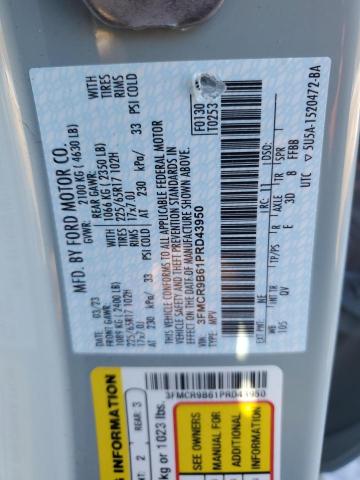 2023 FORD BRONCO SPO - 3FMCR9B61PRD43950