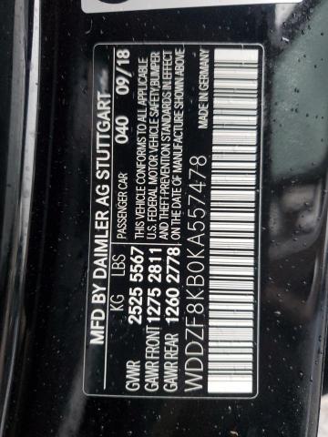 2019 MERCEDES-BENZ E 63 AMG-S - WDDZF8KB0KA557478