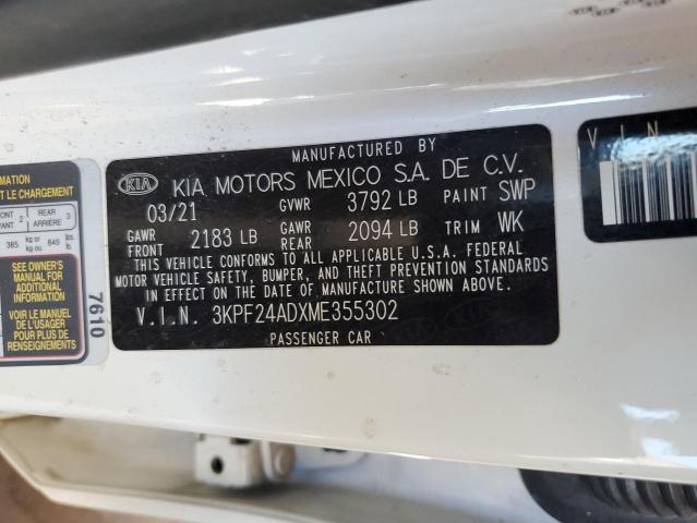 2021 KIA FORTE FE - 3KPF24ADXME355302