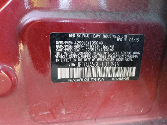 2015 SUBARU IMPREZA SP - JF1GJAS66FH013919