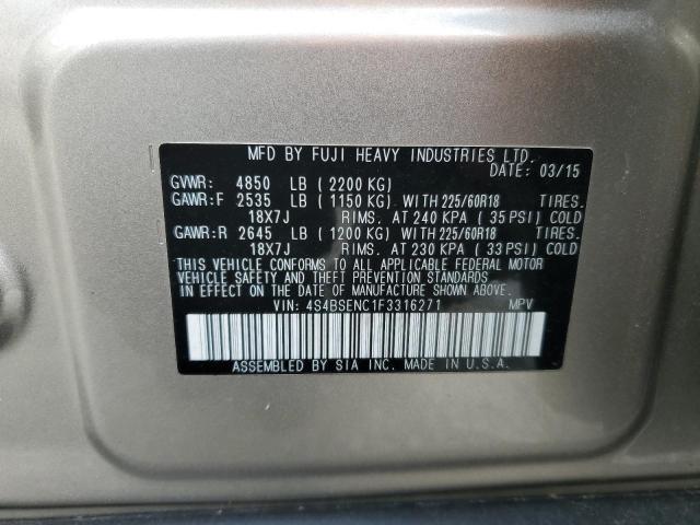 2015 SUBARU OUTBACK 3. - 4S4BSENC1F3316271