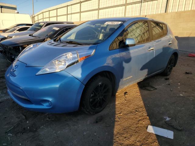 NISSAN LEAF S 2014 blue  electric 1N4AZ0CP1EC339137 photo #1