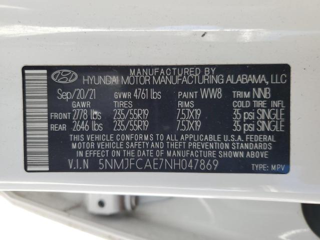 2022 HYUNDAI TUCSON SEL - 5NMJFCAE7NH047869