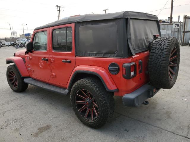 JEEP WRANGLER U 2018 orange  gas 1C4HJXEN3JW326970 photo #3