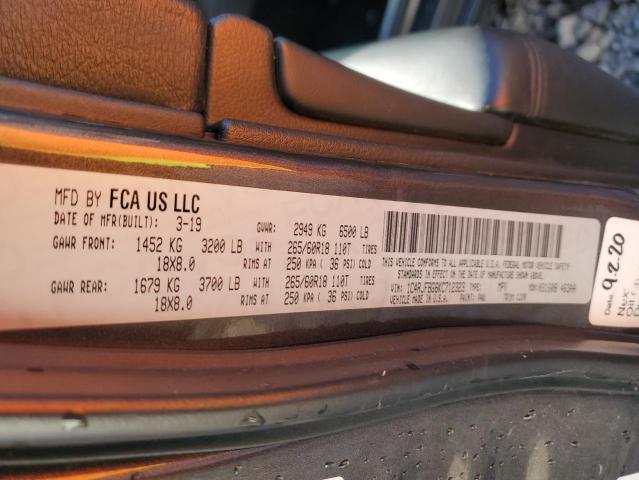 2019 JEEP GR CHEROKE 1C4RJFBG6KC712323