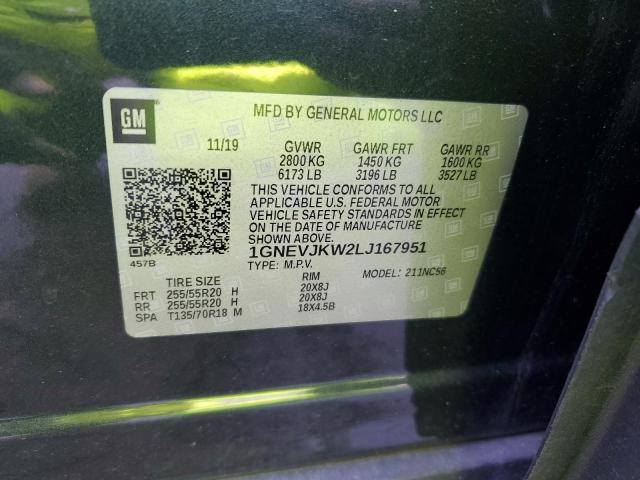 2020 CHEVROLET TRAVERSE R 1GNEVJKW2LJ167951