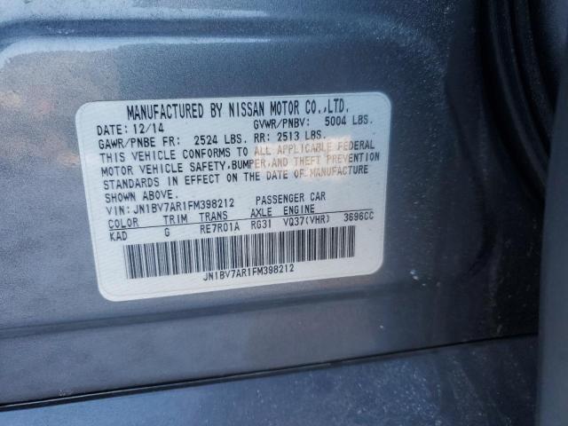 2015 INFINITI Q50 BASE - JN1BV7AR1FM398212