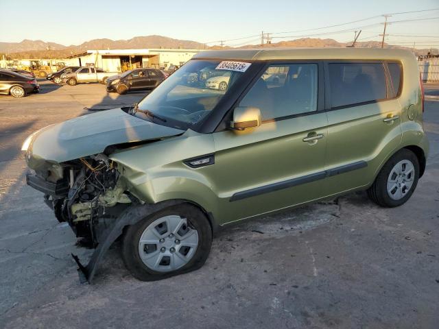 KIA SOUL 2013 green  gas KNDJT2A58D7589362 photo #1