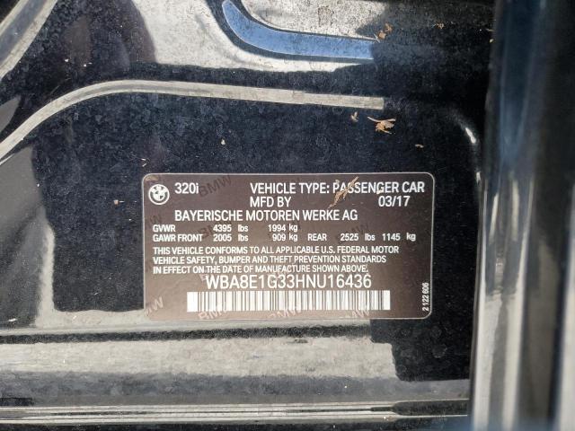 2017 BMW 320 WBA8E1G33HNU16436