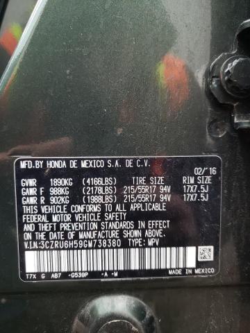2016 HONDA HR-V EX 3CZRU6H59GM738380