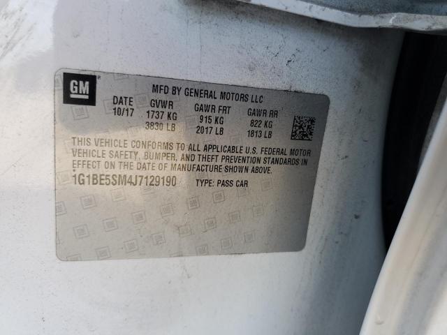 2018 CHEVROLET CRUZE LT - 1G1BE5SM4J7129190