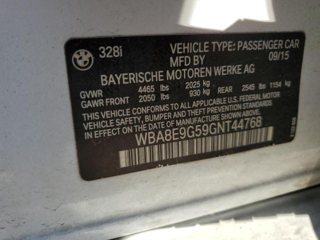 2016 BMW 328 I SULE - WBA8E9G59GNT44768