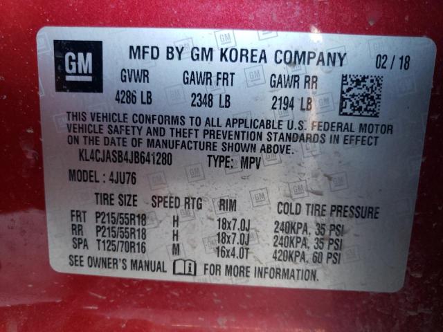 2018 BUICK ENCORE PRE - KL4CJASB4JB641280