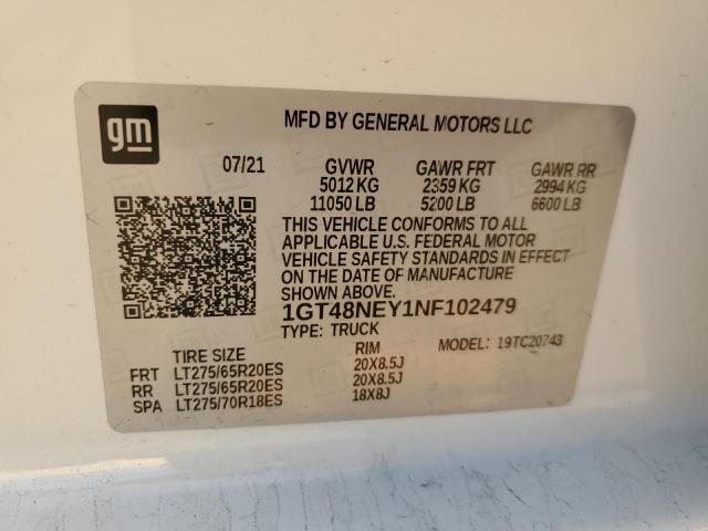 2022 GMC SIERRA C25 1GT48NEY1NF102479