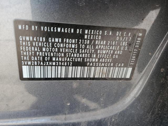 2017 VOLKSWAGEN JETTA S - 3VW2B7AJXHM394812