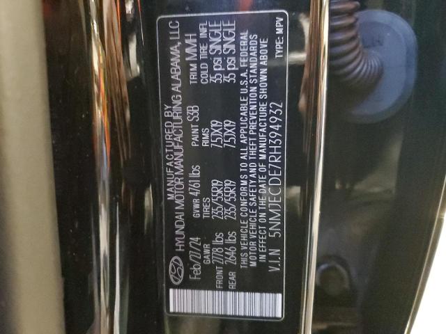 2024 HYUNDAI TUCSON LIM 5NMJECDE7RH394932