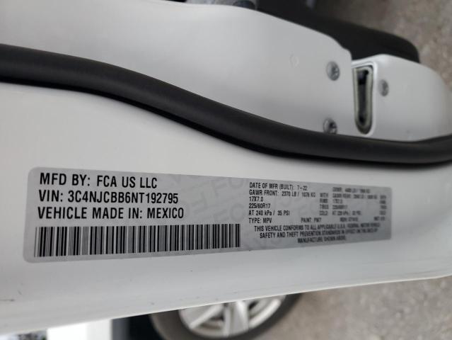 2022 JEEP COMPASS LA 3C4NJCBB6NT192795