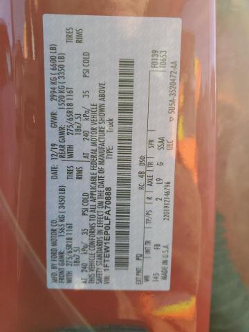 2020 FORD F150 SUPER - 1FTEW1EP0LFA70888