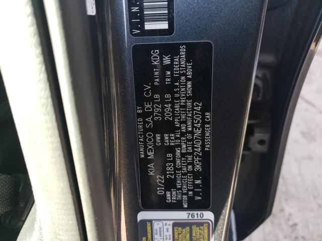 2022 KIA FORTE FE - 3KPF24AD7NE450742