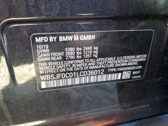 2020 BMW M5 BASE WBSJF0C01LCD36012