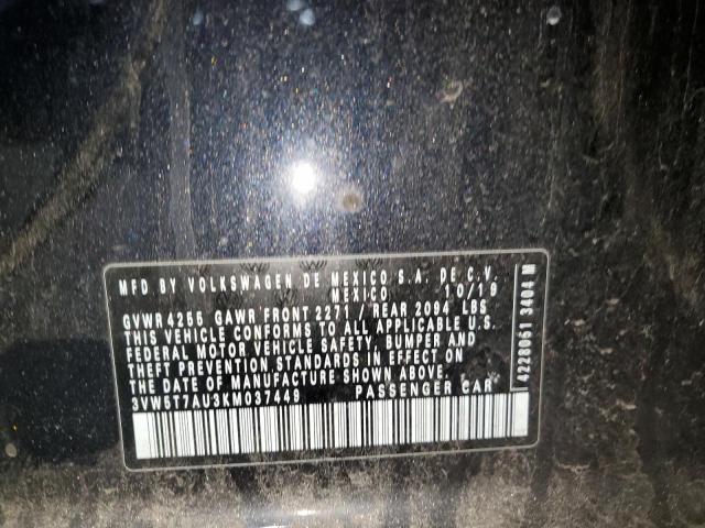 2019 VOLKSWAGEN GTI S - 3VW5T7AU3KM037449