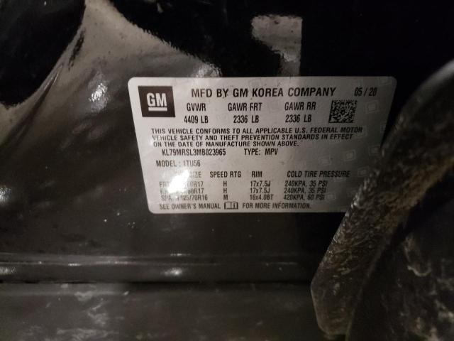 2021 CHEVROLET TRAILBLAZE - KL79MRSL3MB023965